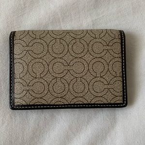 COACH - mens tan, bifold wallet